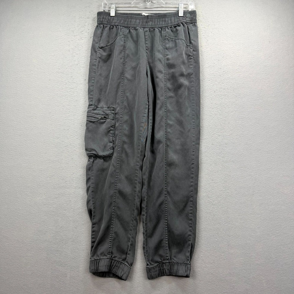 Nicole Miller Cargo Jogger Pants Womens Medium 30x27* Dark Gray Paratrooper Y2K